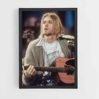 Poster Kurt Cobain-gitaar