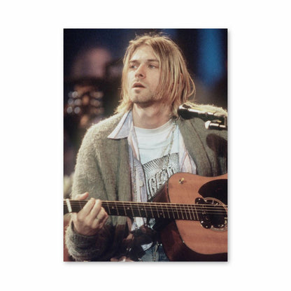 Poster Kurt Cobain-gitaar