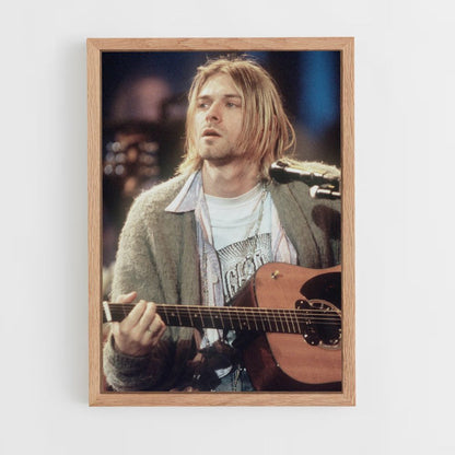 Poster Kurt Cobain-gitaar