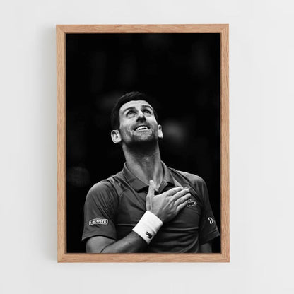 Affiche Djokovic Zwart en Wit