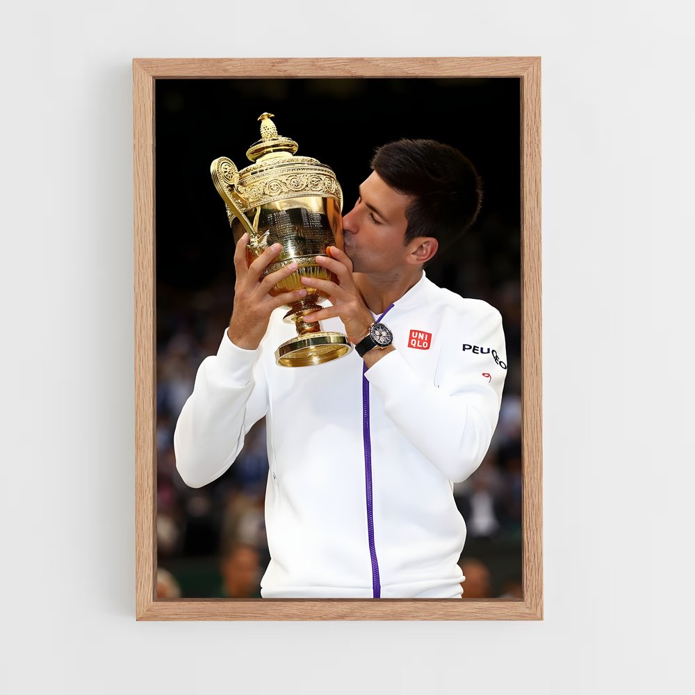 novak-djokovic-4 cadre Bois clair