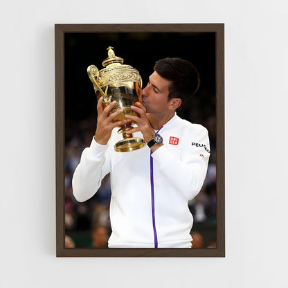 novak-djokovic-4 cadre Bois foncé