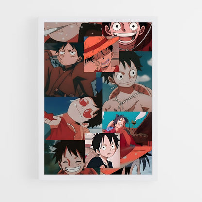 one-piece-11 cadre Blanc
