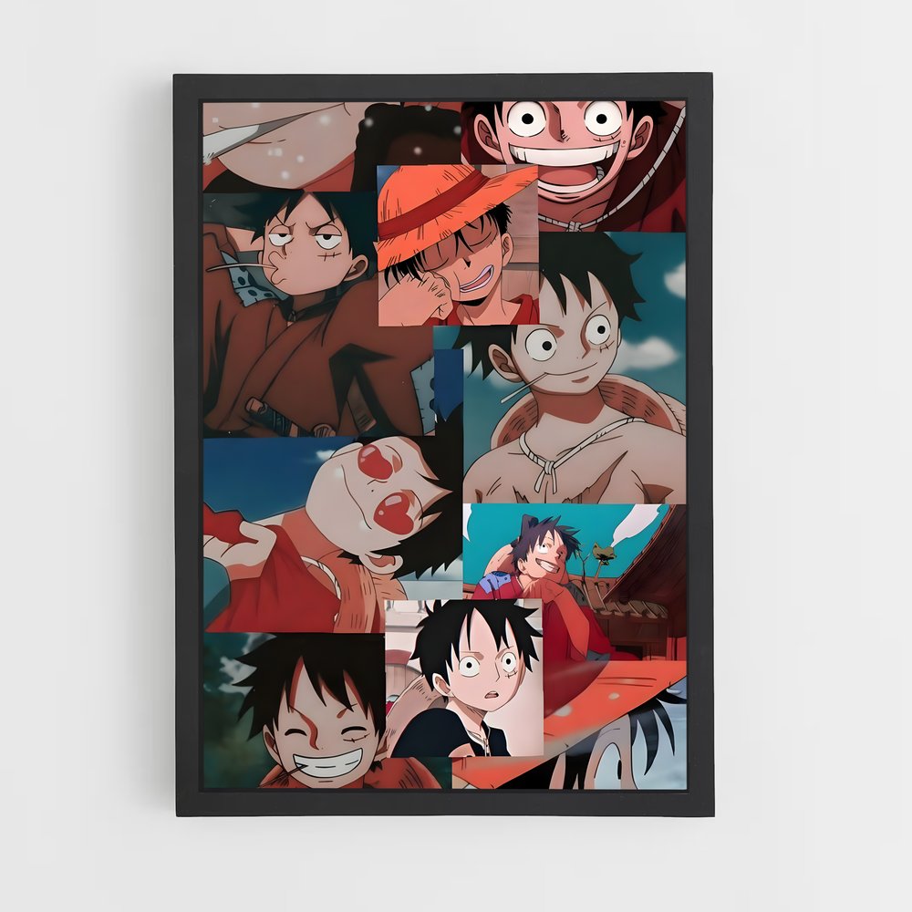 one-piece-11 cadre Noir