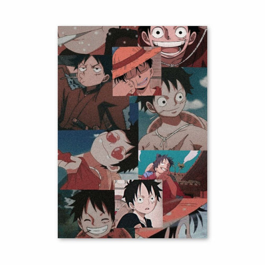 Luffy-collageposter