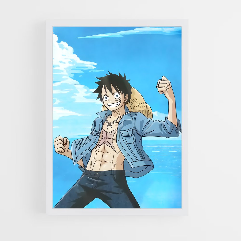 one-piece-13 cadre Blanc