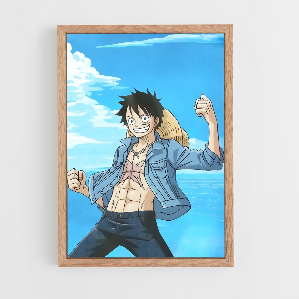 one-piece-13 cadre Bois clair