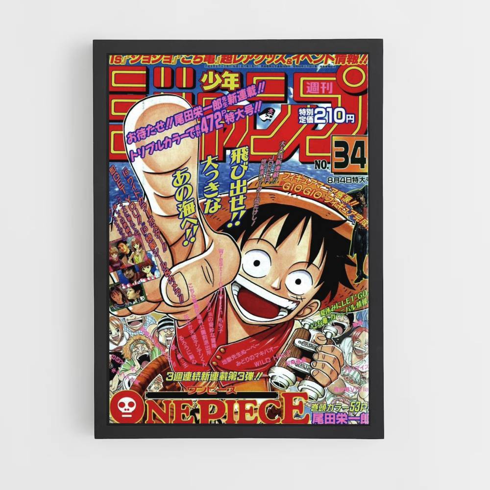 Shonen Jump-poster uit één stuk