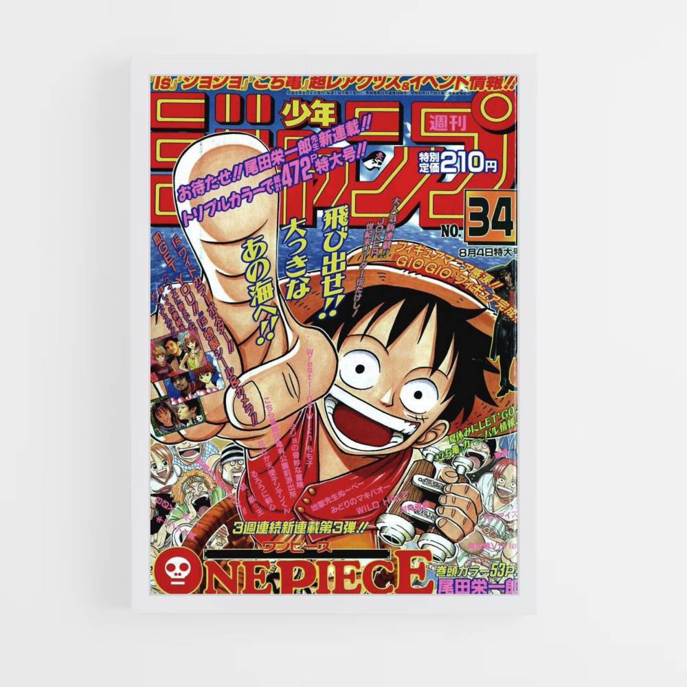 Shonen Jump-poster uit één stuk