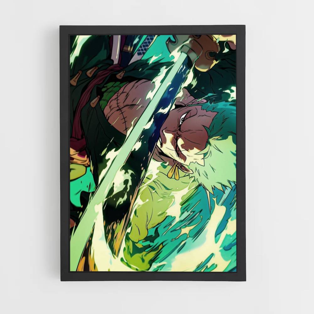 Poster Zoro Demon Slash