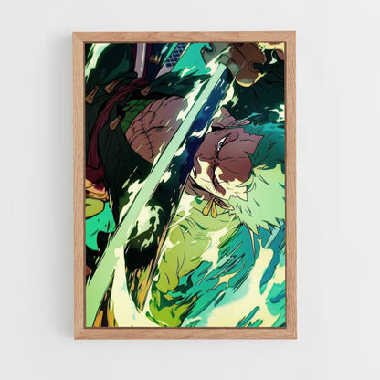 Poster Zoro Demon Slash