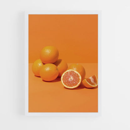 Oranje minimalistische poster