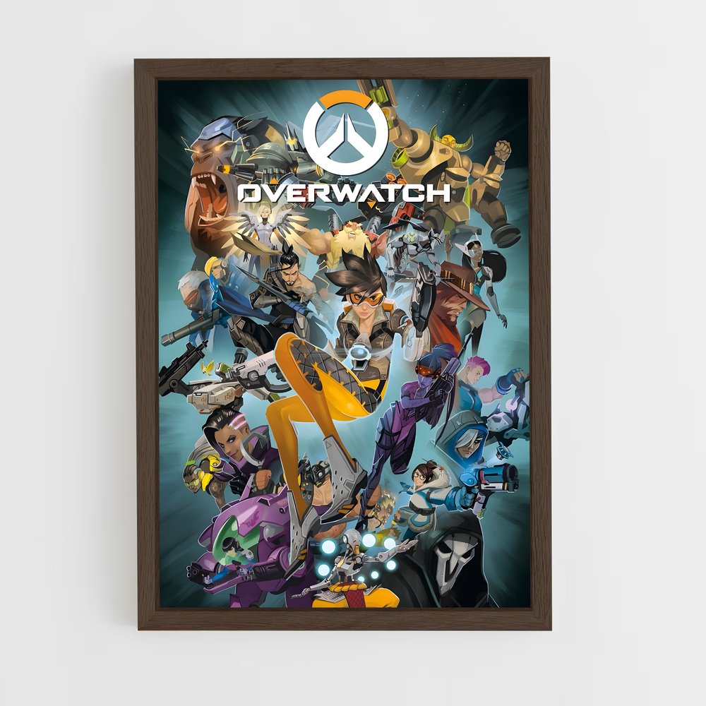 overwatch-3 cadre Bois foncé