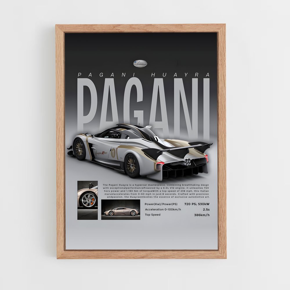 pagani-5 cadre Bois clair