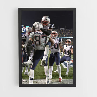 Poster De overwinning van de New England Patriots