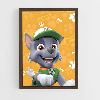paw-patrol-12 cadre Bois foncé