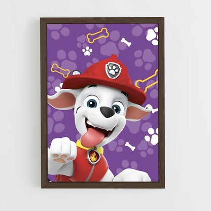 paw-patrol-13 cadre Bois foncé