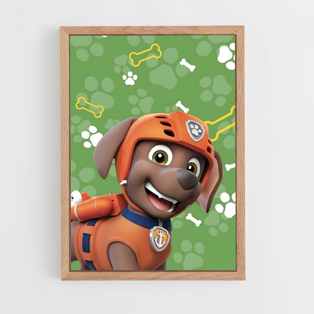 paw-patrol-15 cadre Bois clair