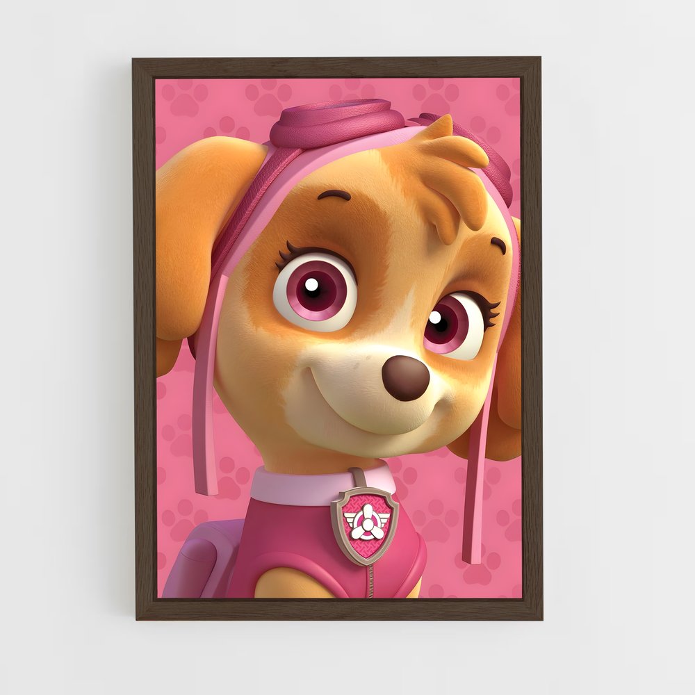 paw-patrol-17 cadre Bois foncé