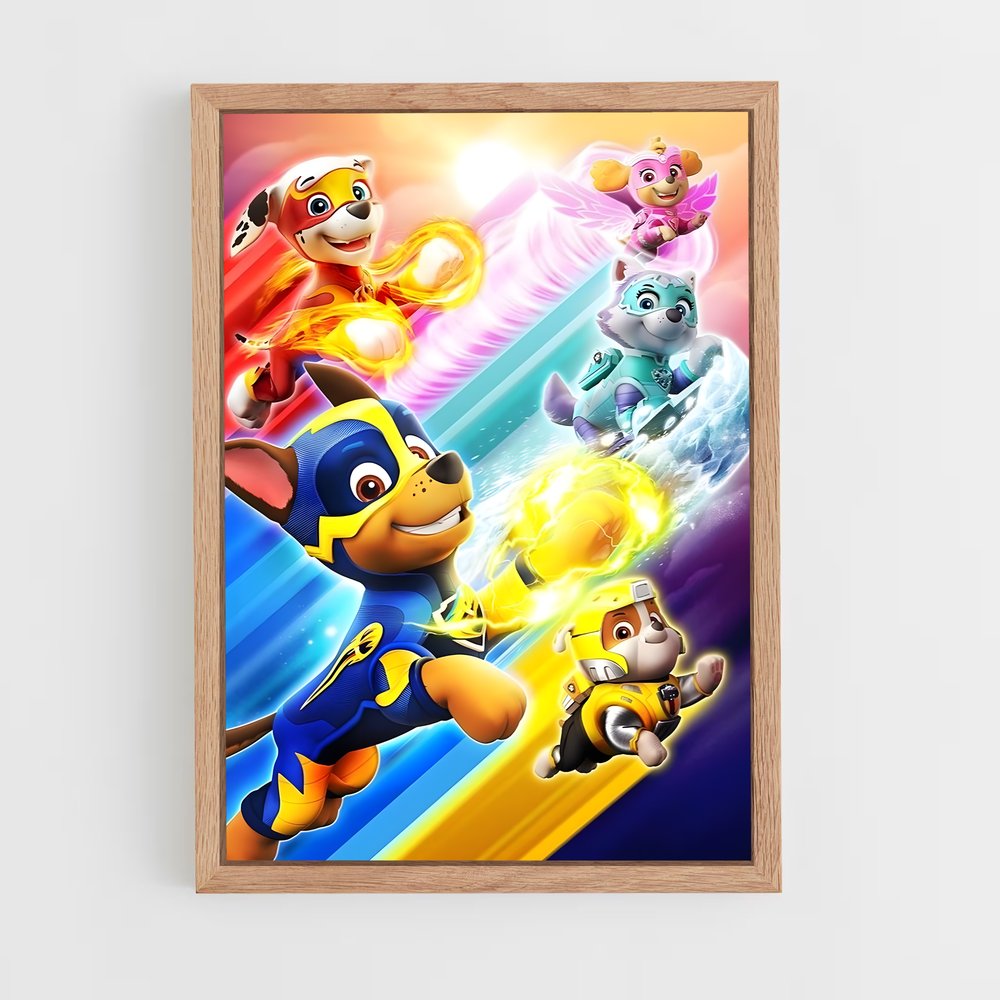 paw-patrol-2 cadre Bois clair