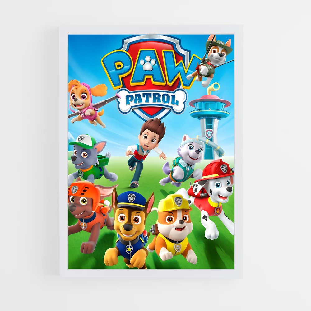 paw-patrol-4 cadre Blanc