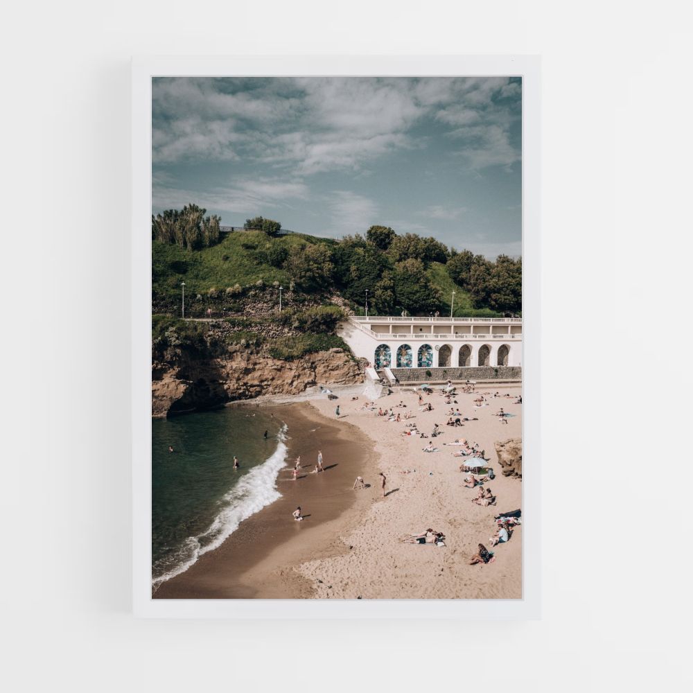 Biarritz strandposter