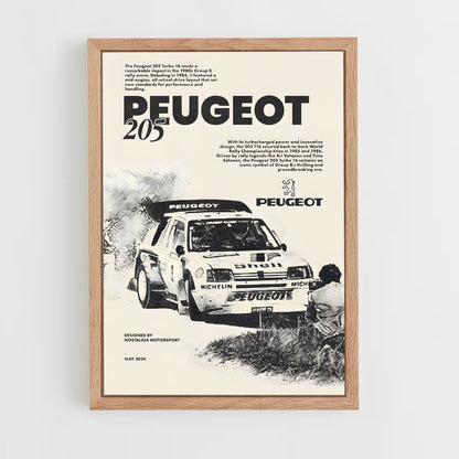 peugeot-12 cadre Bois clair