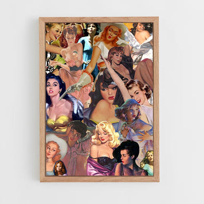pin-up-1 cadre Bois clair