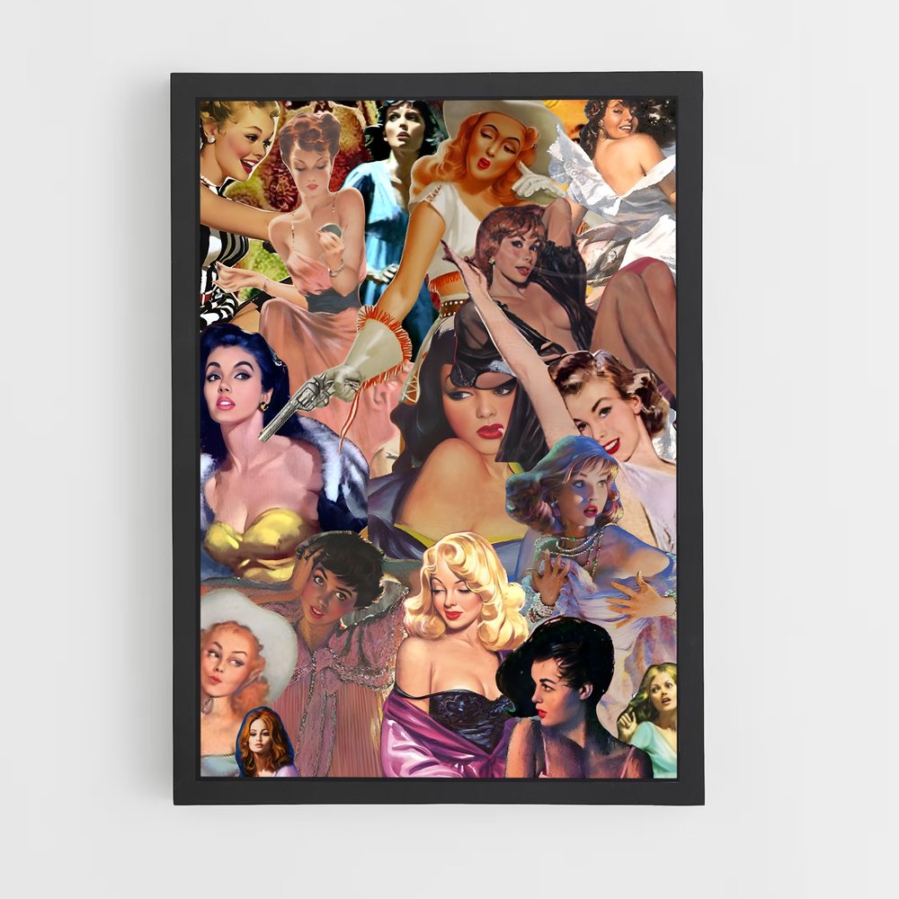 pin-up-1 cadre Noir