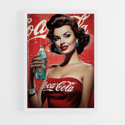 Coca Cola pin-up poster