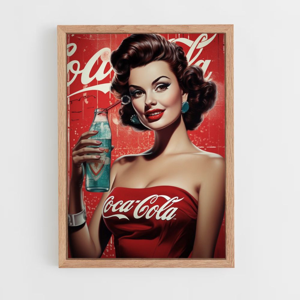 Coca Cola pin-up poster