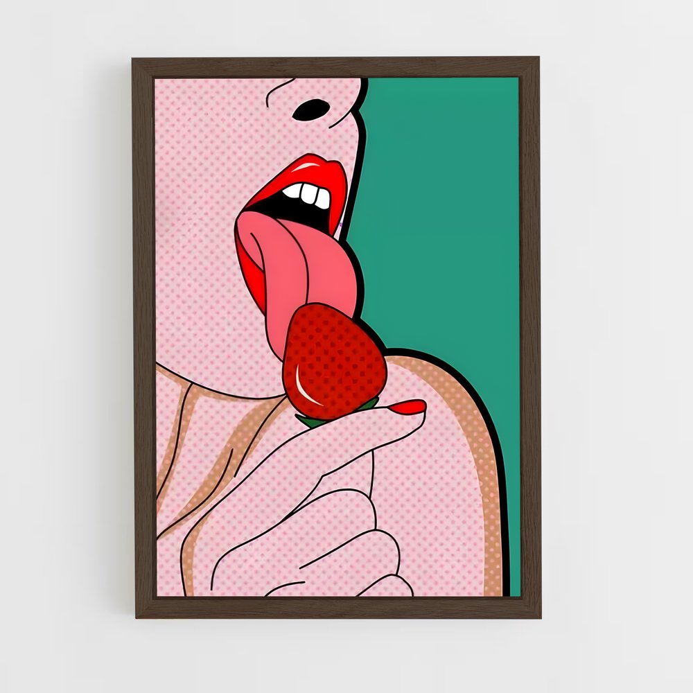 pin-up-4 cadre Bois foncé