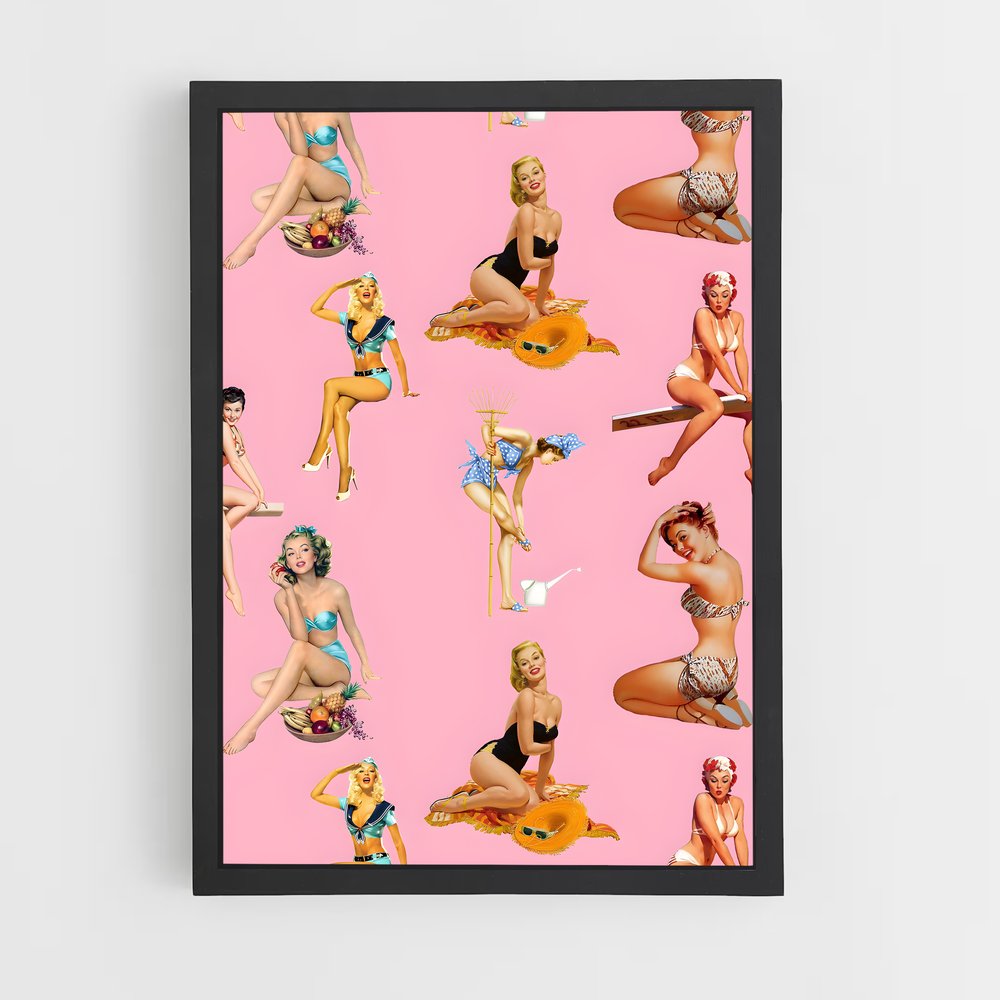 pin-up-5 cadre Noir