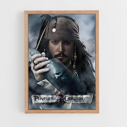 pirates-of-the-caribbean-7 cadre Bois clair
