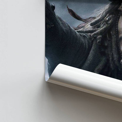 Poster Jack Sparrow Grijs