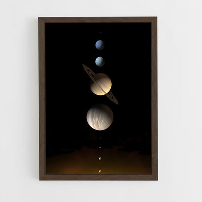planet-10 cadre Bois foncé