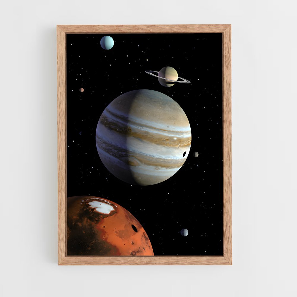 planet-3 cadre Bois clair