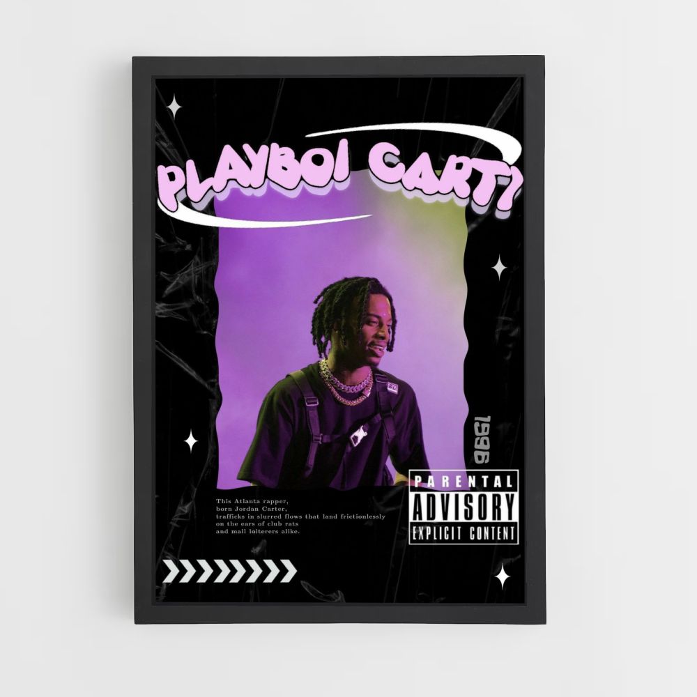 Affiche Playboy Carti Paars