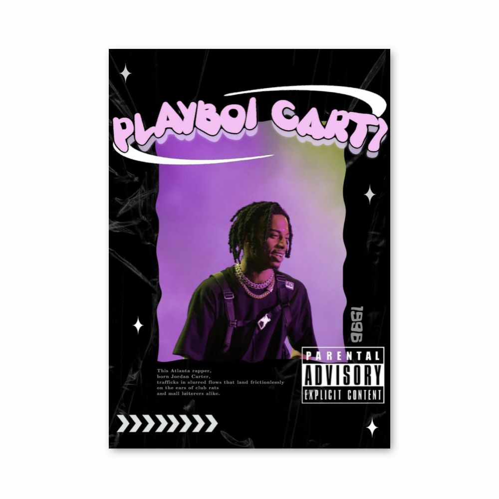 Affiche Playboy Carti Paars