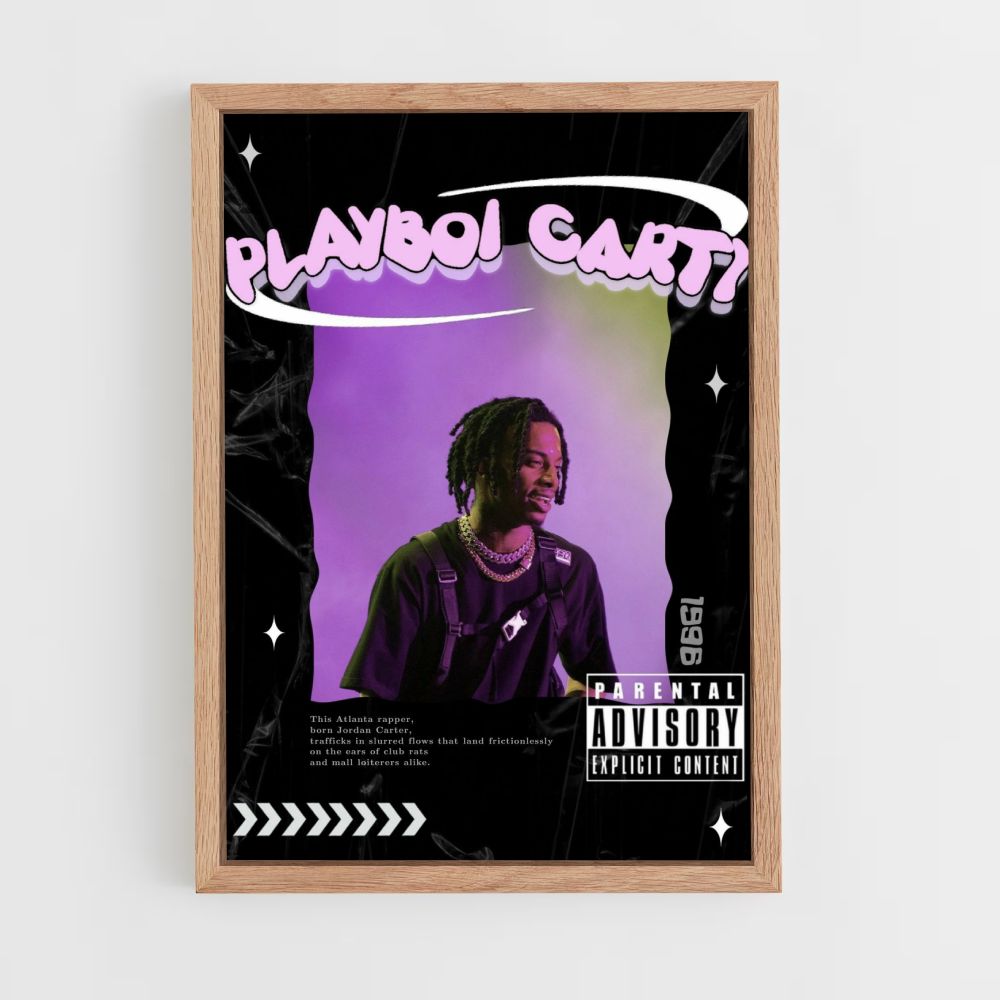 Affiche Playboy Carti Paars