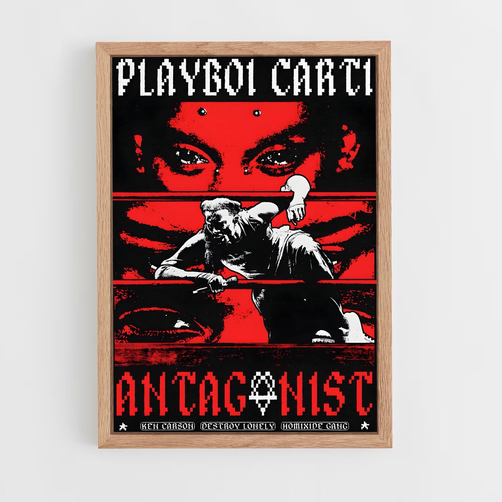 playboy-carti-5 cadre Bois clair