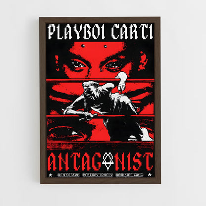 playboy-carti-5 cadre Bois foncé