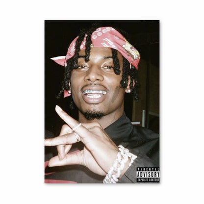 Playboy Carti Bandana-poster