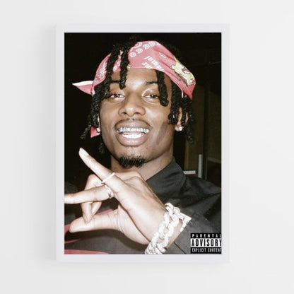 Playboy Carti Bandana-poster