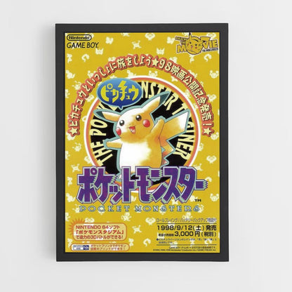 Affiche Pikachu Japan