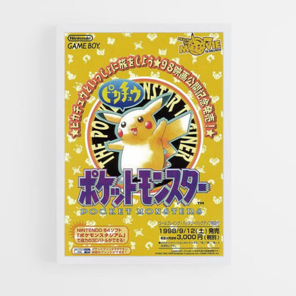 Affiche Pikachu Japan