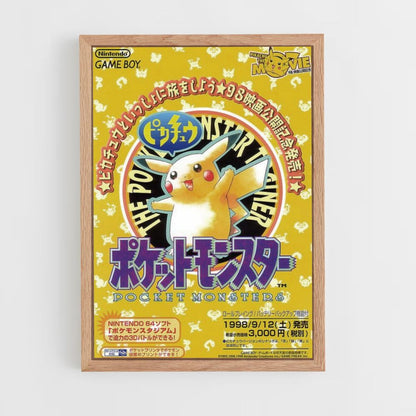 Affiche Pikachu Japan