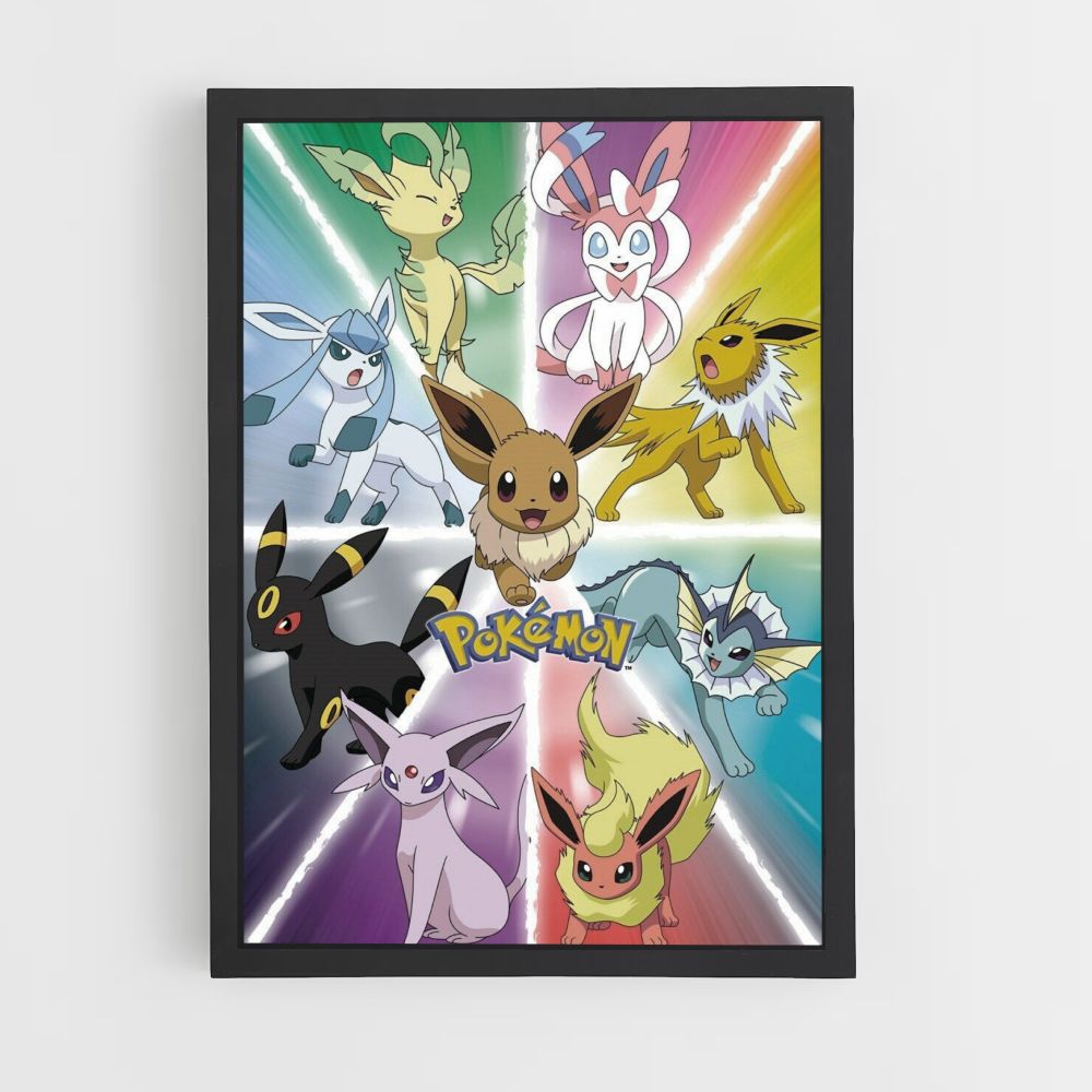 Poster Eevee-evoluties