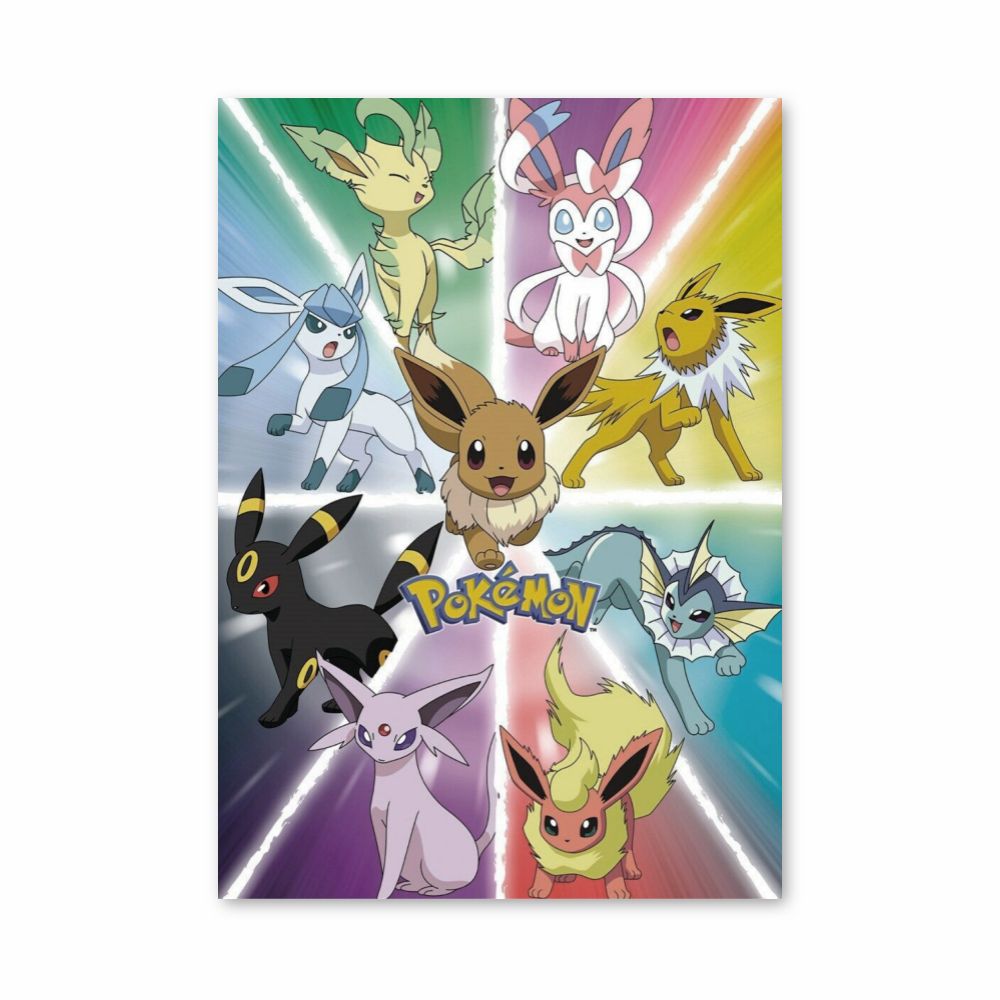 Poster Eevee-evoluties