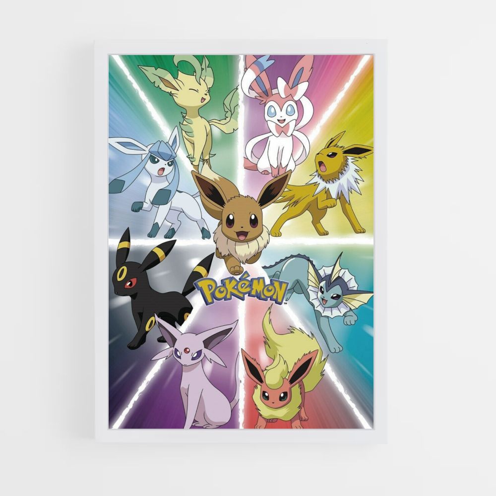 Poster Eevee-evoluties